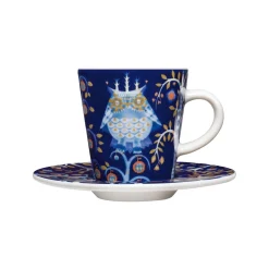 Mukit Ja Kupit-IITTALA Espressokuppi 0,1L & vati 11cm sininen
