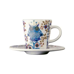 Mukit Ja Kupit-IITTALA Espressokuppi 0,1L & vati 11cm valkoinen