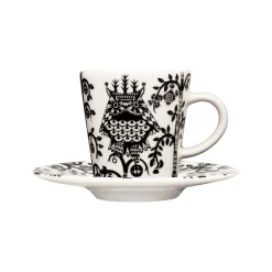 Mukit Ja Kupit-IITTALA Espressokuppi 0,1L & vati 11cm Musta