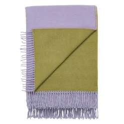 Kodintekstiilit-IITTALA Huopa 130x180mm Lila-oliivi