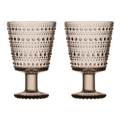 Aktiivinen Juomalasit|Viinilasit-IITTALA Jalkalasi 26cl 2kpl Pellava