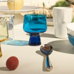 Aktiivinen Juomalasit-IITTALA Jalkalasi 29cl sähkön 2 kpl Sininen