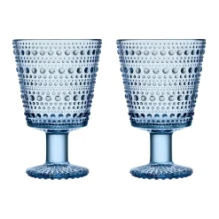 Aktiivinen Juomalasit|Viinilasit-IITTALA Jalkalasi 26cl 2kpl Vedensininen
