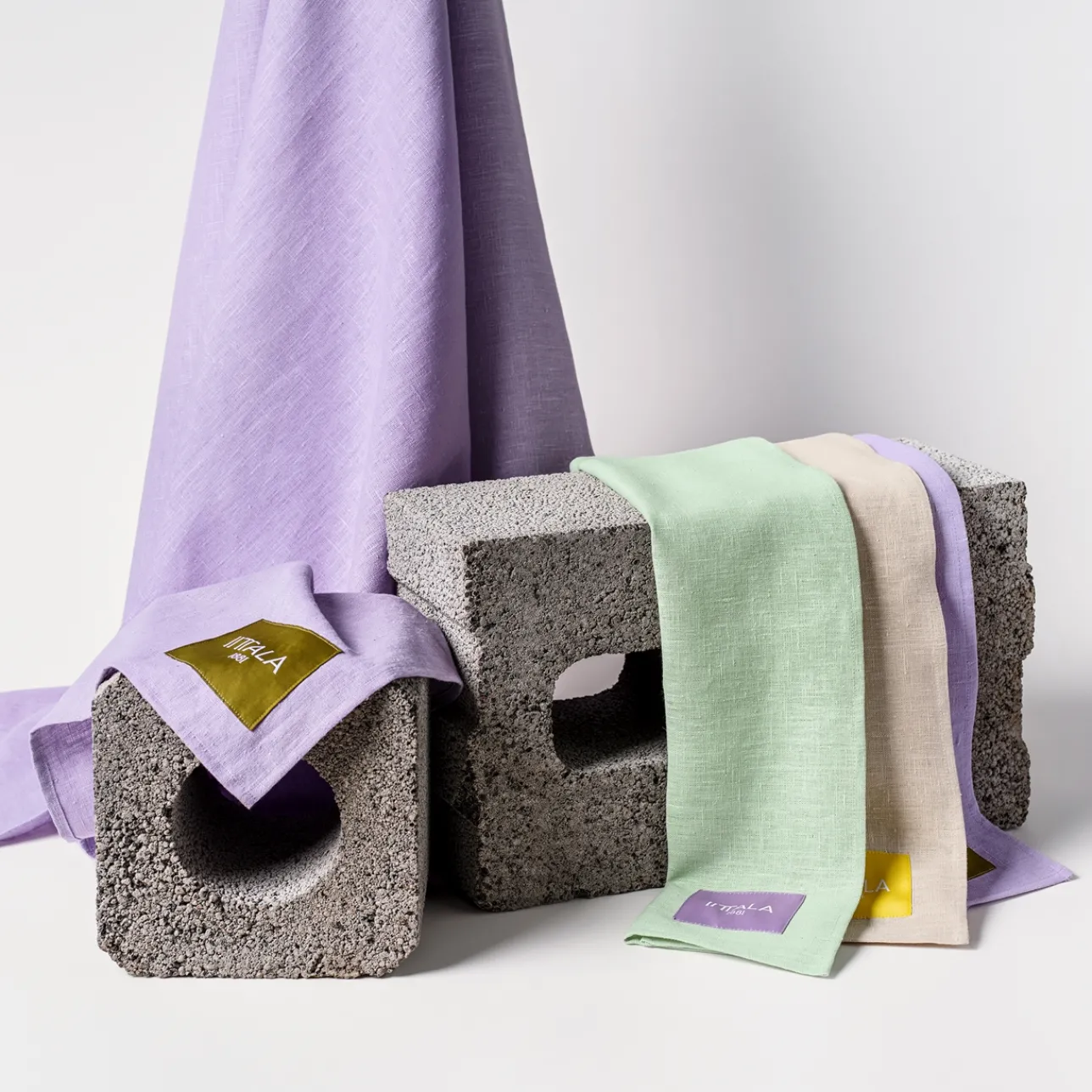 Keittiötekstiilit-IITTALA Keittiöpyyhe 47x65cm Beige-keltainen