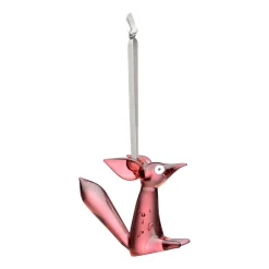 Lasikoristeet-IITTALA Koriste istuva 80 mm kirsikka