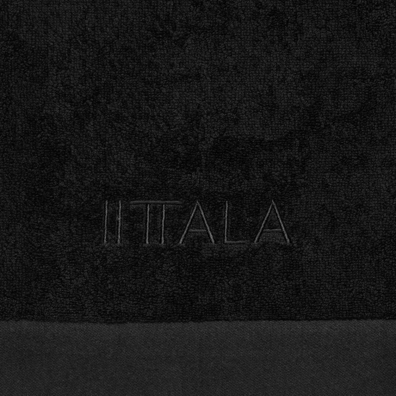 Kylpyhuonetekstiilit-IITTALA Käsipyyhe 50x70cm Musta