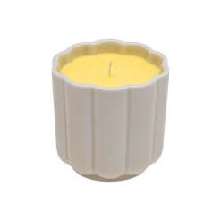 Kynttilälyhdyt-IITTALA Kynttilä+kuppi pyöreä beige-keltainen