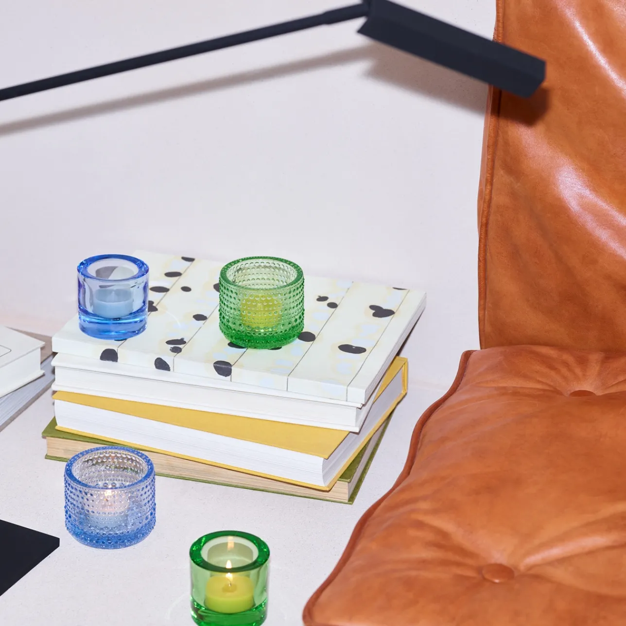 Kynttilälyhdyt-IITTALA Kynttilälyhty 64mm omenanvihreä Omenanvihreä