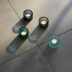 Kynttilälyhdyt-IITTALA Kynttilälyhty 64mm uudelleenhyödynnetty lasi Kierrätyslasi