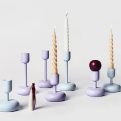 Kynttilänjalat-IITTALA Kynttilänjalka 107mm Vaalea lila