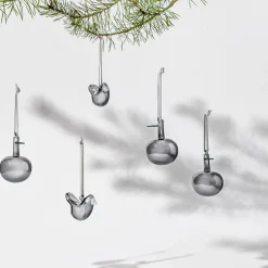 Lasikoristeet-IITTALA Lasiomena 3kpl Harmaa