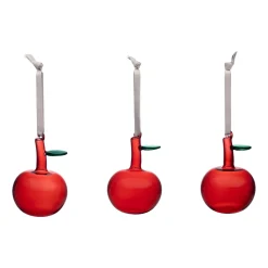 Lasikoristeet-IITTALA Lasiomena 3kpl Punainen