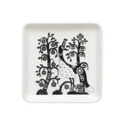 Lautaset-IITTALA Lautanen neliö 12x12cm Musta