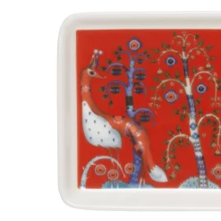 Lautaset-IITTALA Lautanen suorakaide 12x24cm punainen Musta