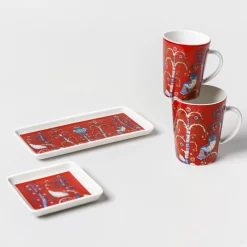 Lautaset-IITTALA Lautanen suorakaide 12x24cm punainen Musta