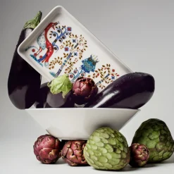 Lautaset-IITTALA Lautanen suorakaide 12x24cm valkoinen Monivärinen