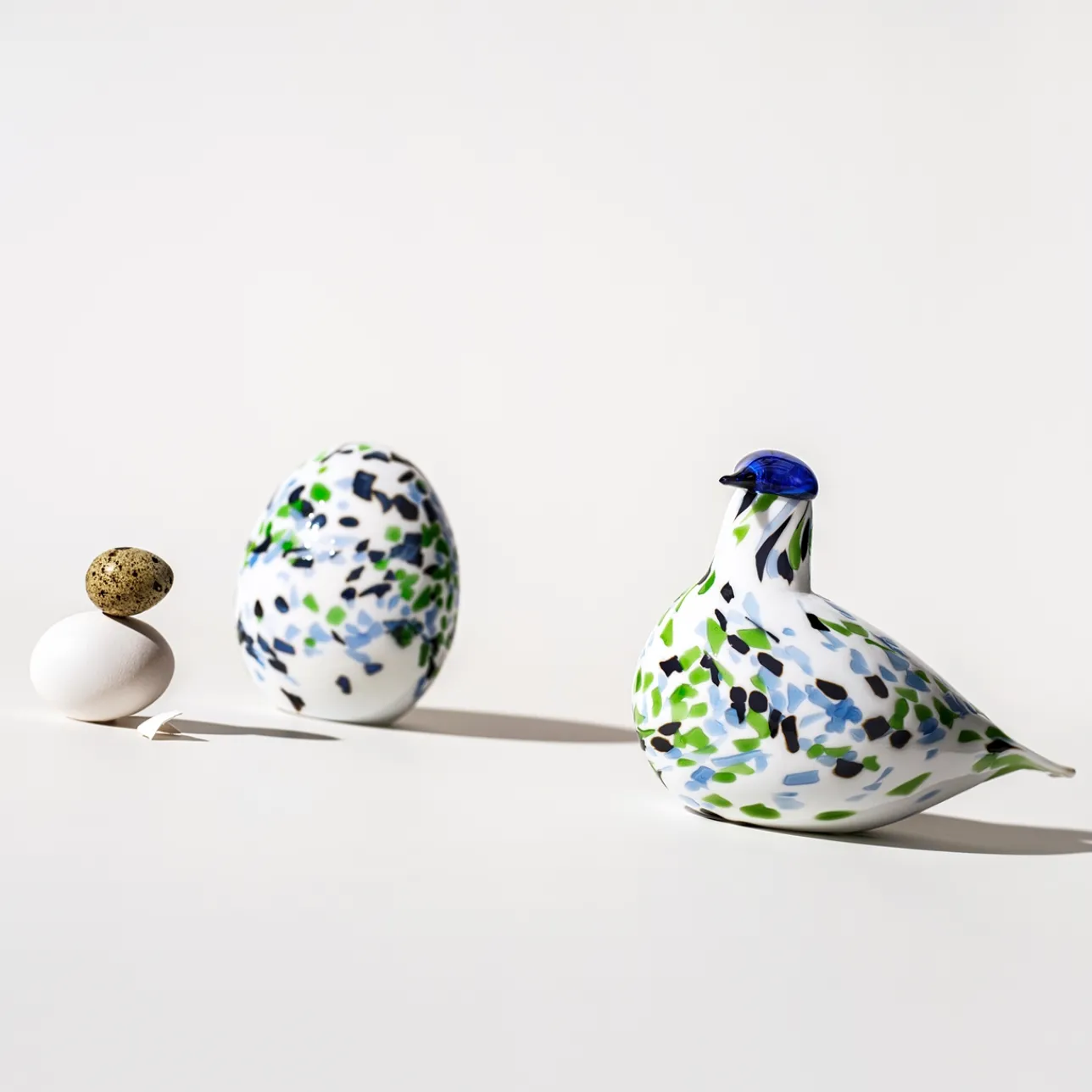 Birds By Toikka|Taide-Esineet-IITTALA Leppärastaan vuosimuna sininen 2024 90x130mm