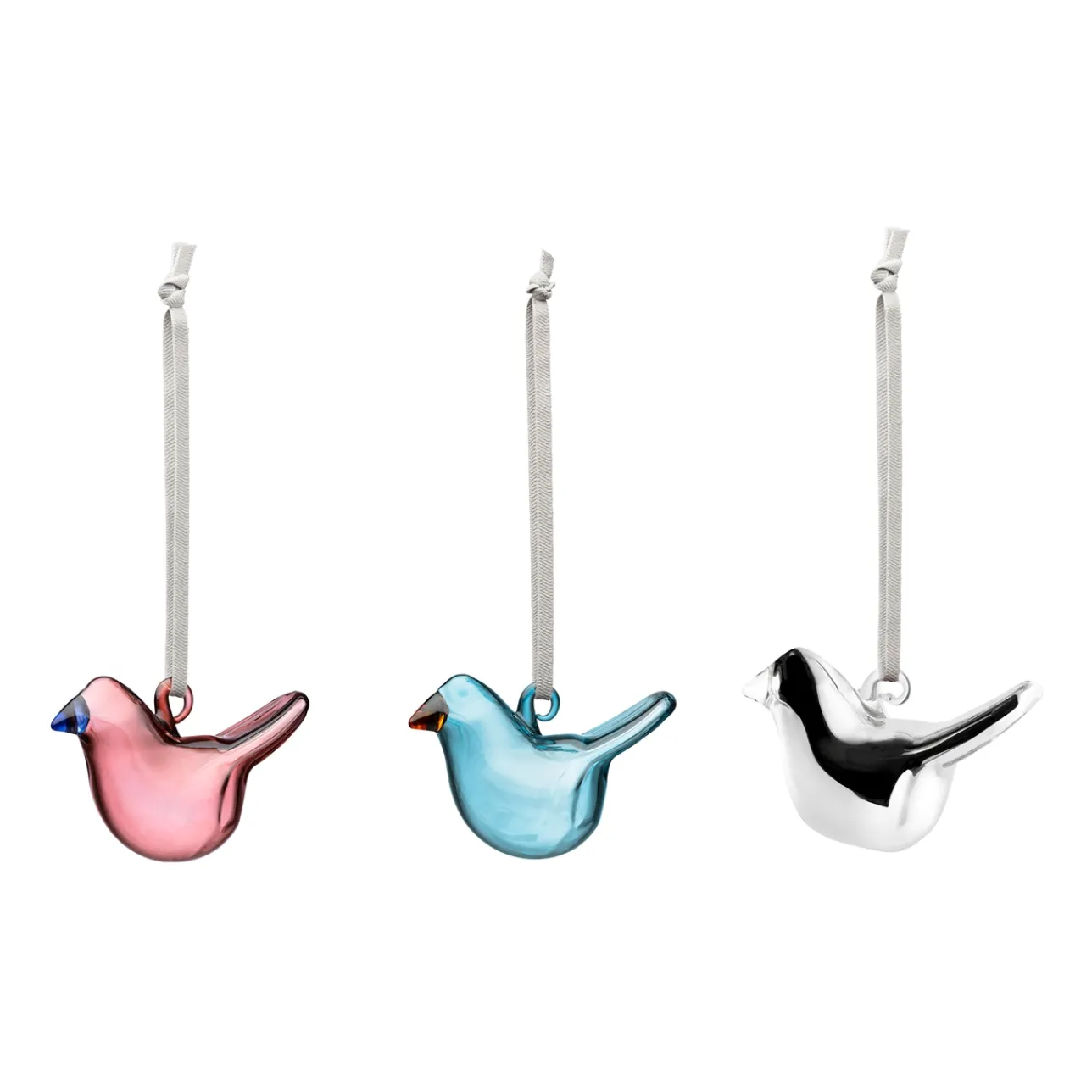 Lasikoristeet-IITTALA Minilasilintu mix 3 kpl