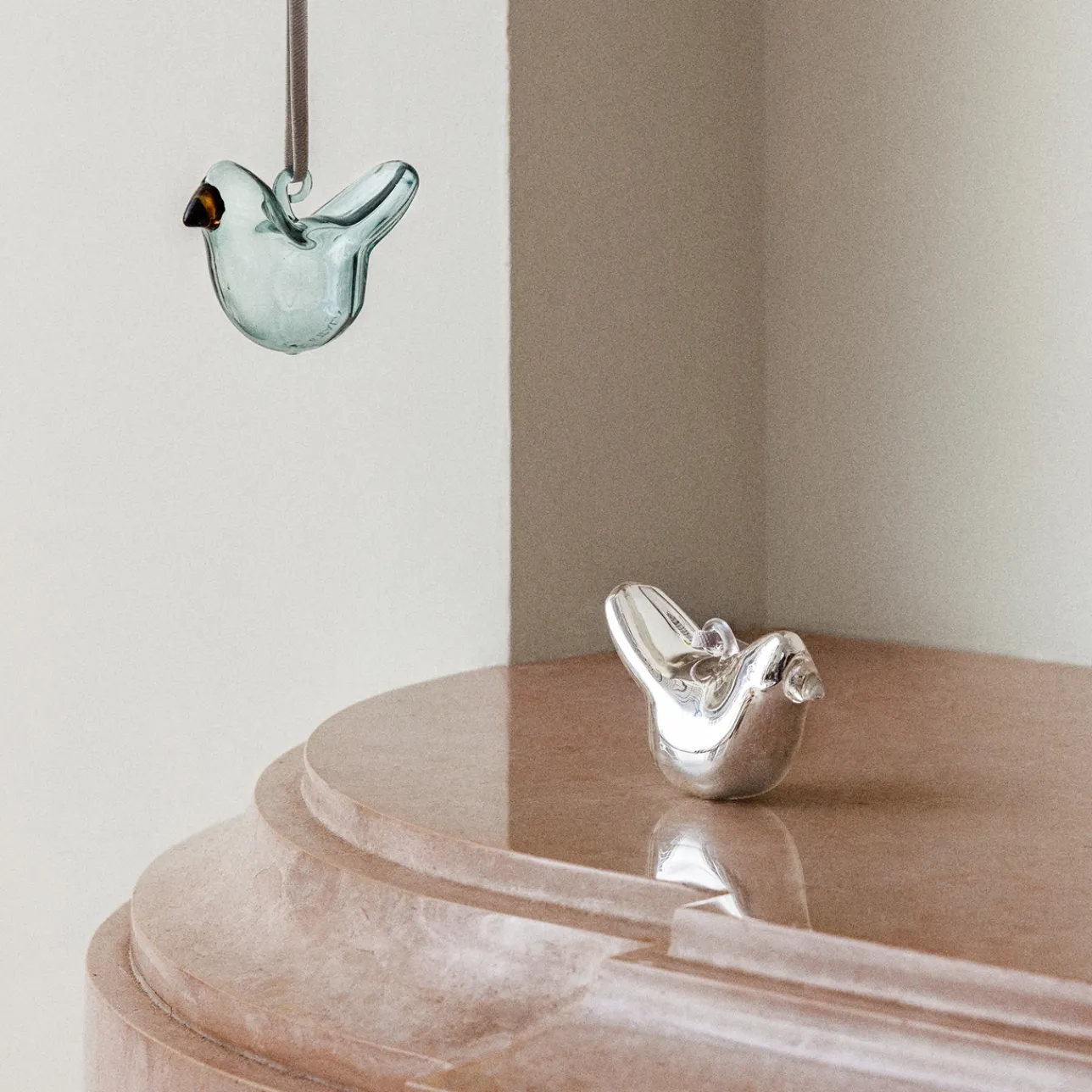 Lasikoristeet-IITTALA Minilasilintu mix 3 kpl