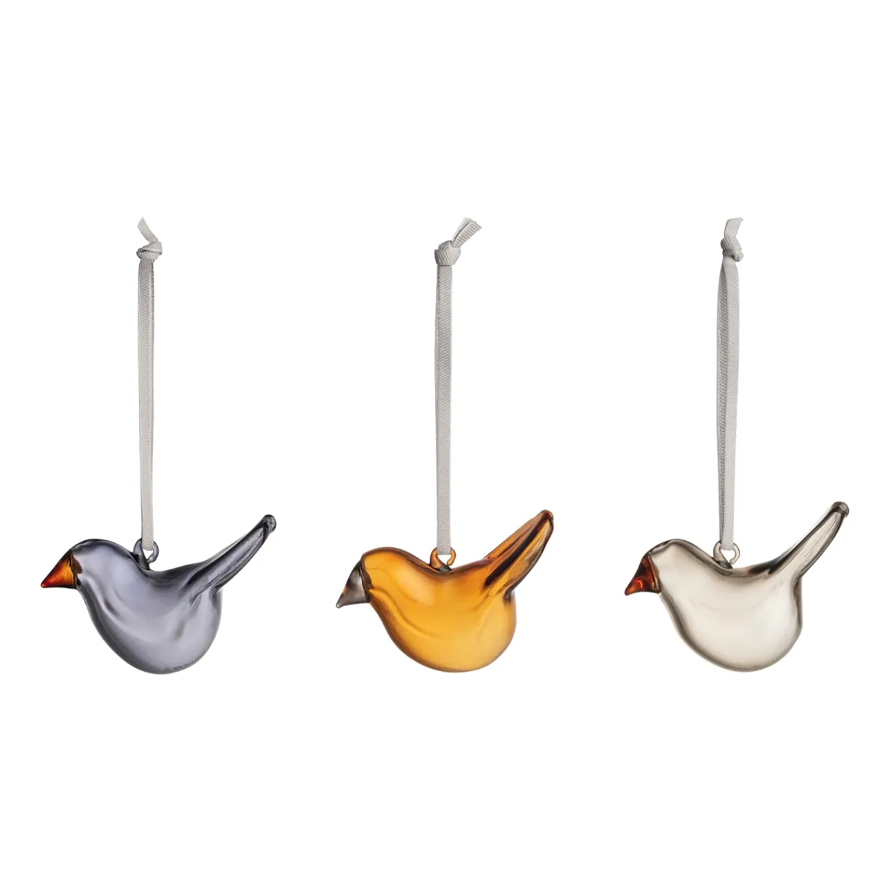 Lasikoristeet-IITTALA Minilasilintu 3kpl Mix