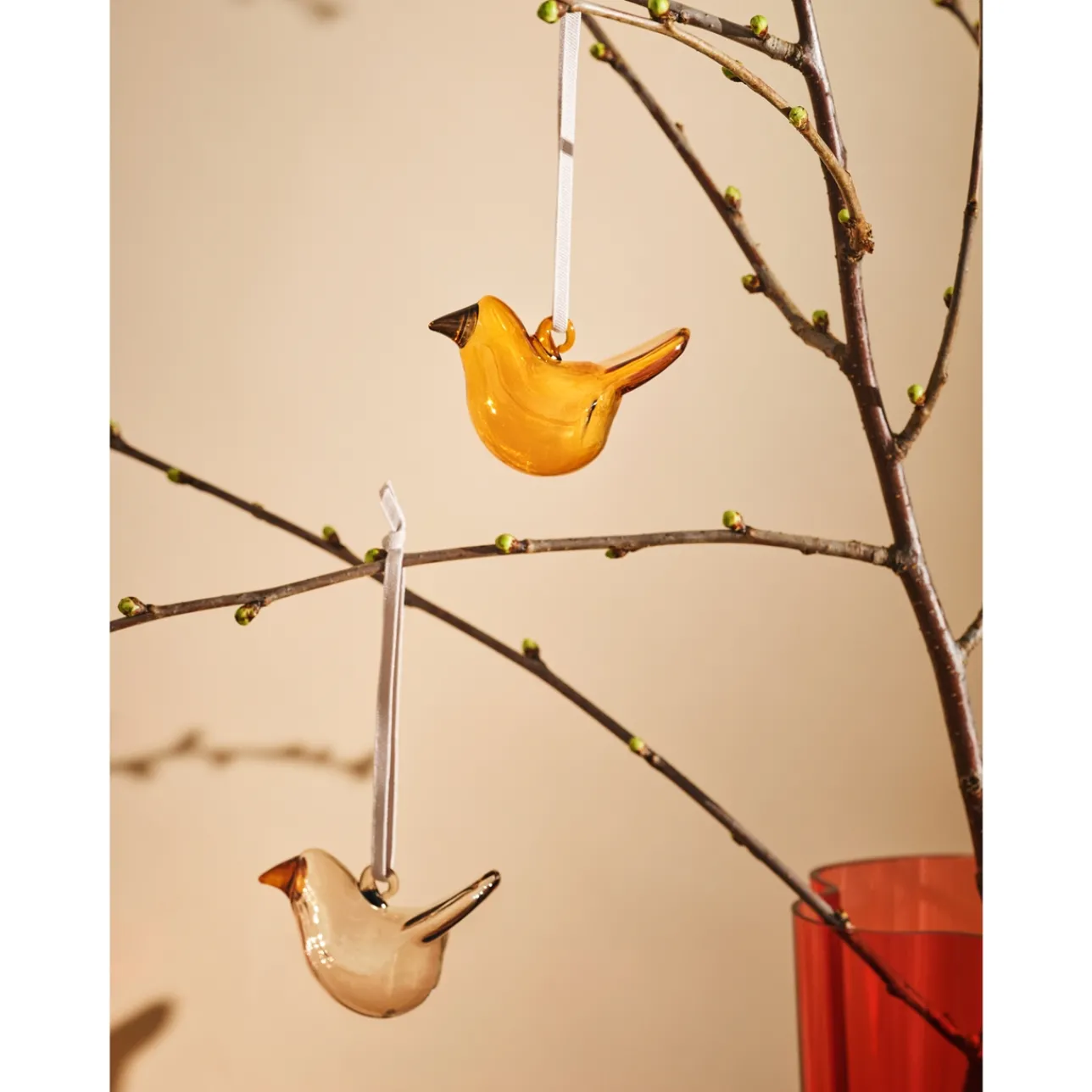 Lasikoristeet-IITTALA Minilasilintu 3kpl Mix