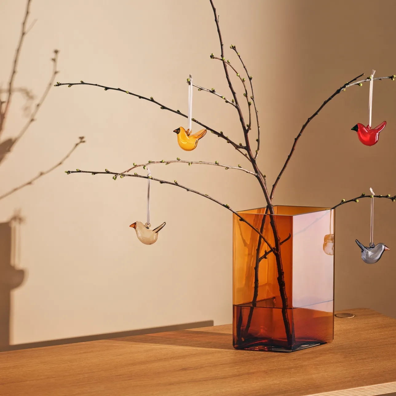 Lasikoristeet-IITTALA Minilasilintu 3kpl Mix