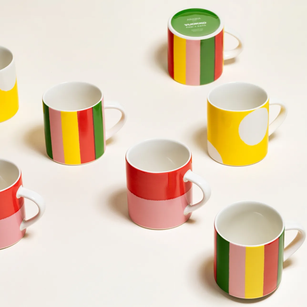 Mukit Ja Kupit-IITTALA Muki 0,35L Pieni 4-raita Monivärinen