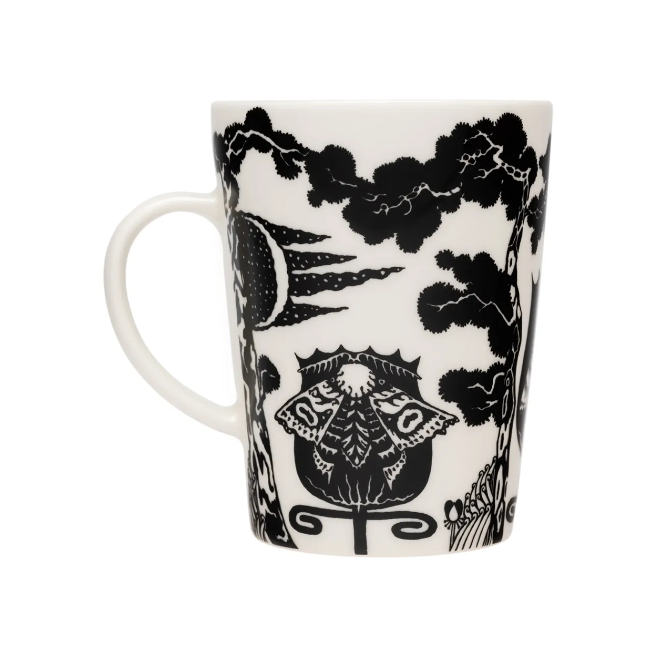 Mukit Ja Kupit-IITTALA Muki 0,4L Uni musta ja valkoinen, lahjapakkaus