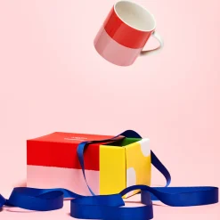 Mukit Ja Kupit-IITTALA Muki 0,35L 2-väri pinkki-punainen Vaaleanpunainen