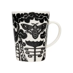 Mukit Ja Kupit-IITTALA Muki 0,4L Yö musta ja valkoinen, lahjapakkaus