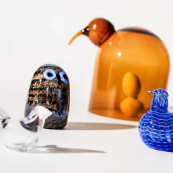 Birds By Toikka|Taide-Esineet-IITTALA Pikku pöllö 75x105mm ruskea