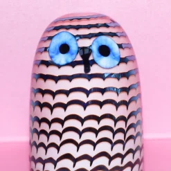 Birds By Toikka|Taide-Esineet-IITTALA Pikkupöllö 75x105mm Lohenpunainen