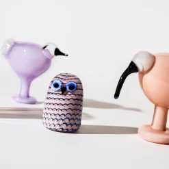 Birds By Toikka|Taide-Esineet-IITTALA Pikkupöllö 75x105mm Vaalea lila