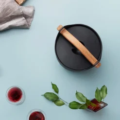 Uunivuoat Ja Padat-IITTALA Puinen kahva valurautapadalle 3,0L