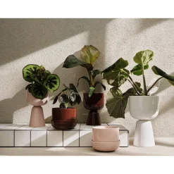 Kukkaruukut-IITTALA Ruukku jalallinen S korkea Beige