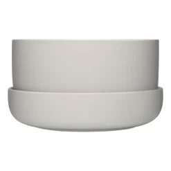 Kukkaruukut-IITTALA Ruukku ja vati vaalean harmaa M