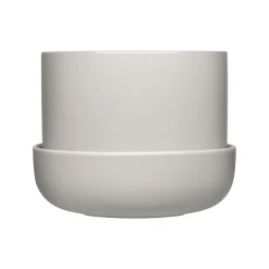 Kukkaruukut-IITTALA Ruukku ja vati vaalean S Harmaa