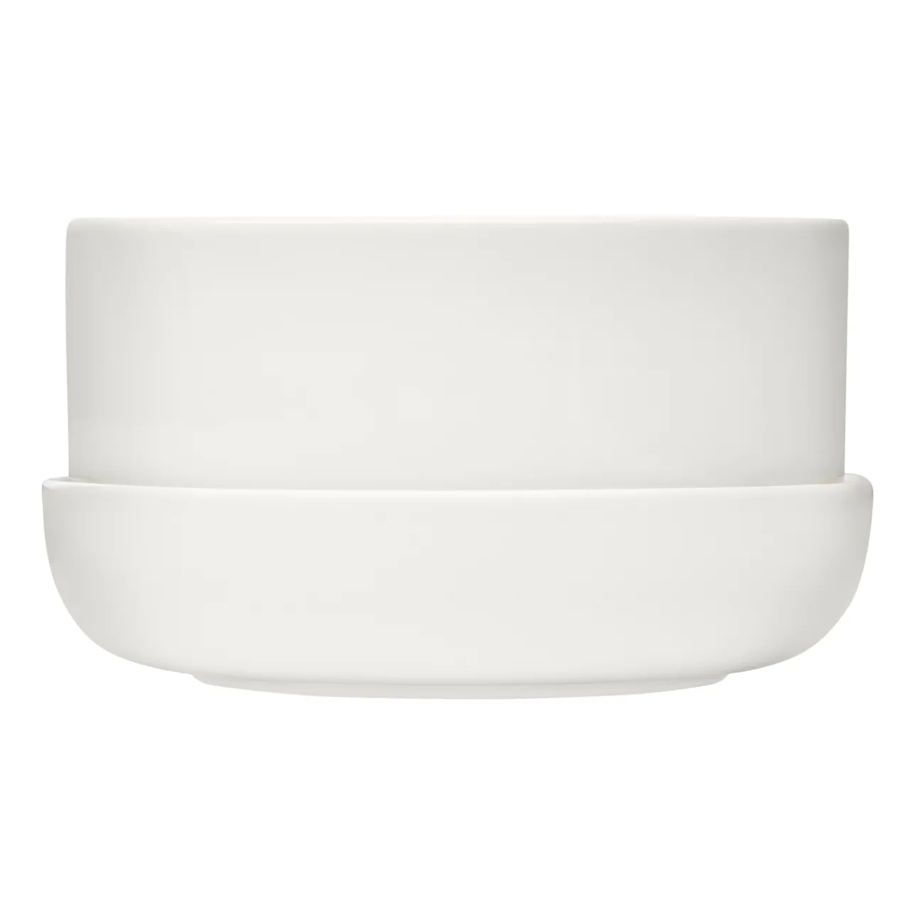 Kukkaruukut-IITTALA Ruukku ja vati M Valkoinen