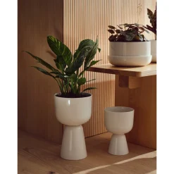 Kukkaruukut-IITTALA Ruukku ja vati M Valkoinen