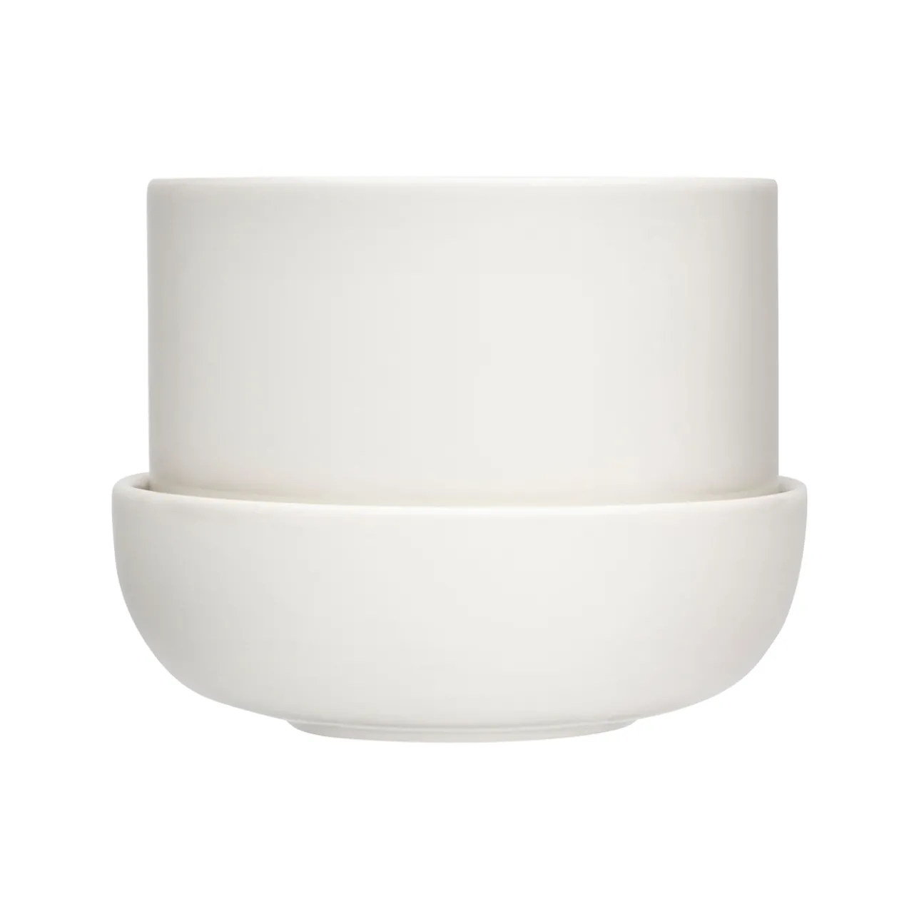 Kukkaruukut-IITTALA Ruukku ja vati S Valkoinen