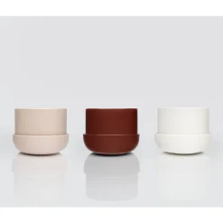 Kukkaruukut-IITTALA Ruukku ja vati S Valkoinen