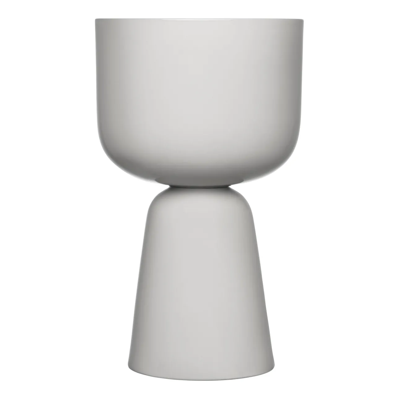 Kukkaruukut-IITTALA Ruukku vaalean jalallinen S korkea Harmaa