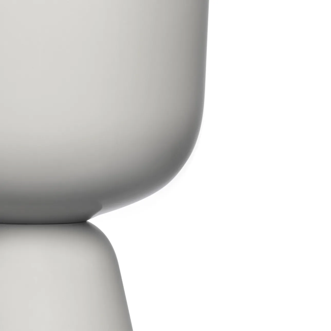 Kukkaruukut-IITTALA Ruukku vaalean harmaa jalallinen XS Vaaleanharmaa