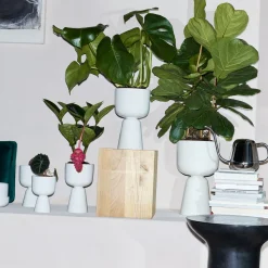 Kukkaruukut-IITTALA Ruukku jalallinen XS Valkoinen