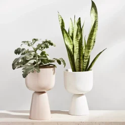 Kukkaruukut-IITTALA Ruukku jalallinen S Valkoinen