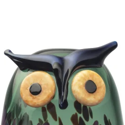 Birds By Toikka|Taide-Esineet-IITTALA Sarvipöllö 110x175mm havunvihreä Havunvihreä