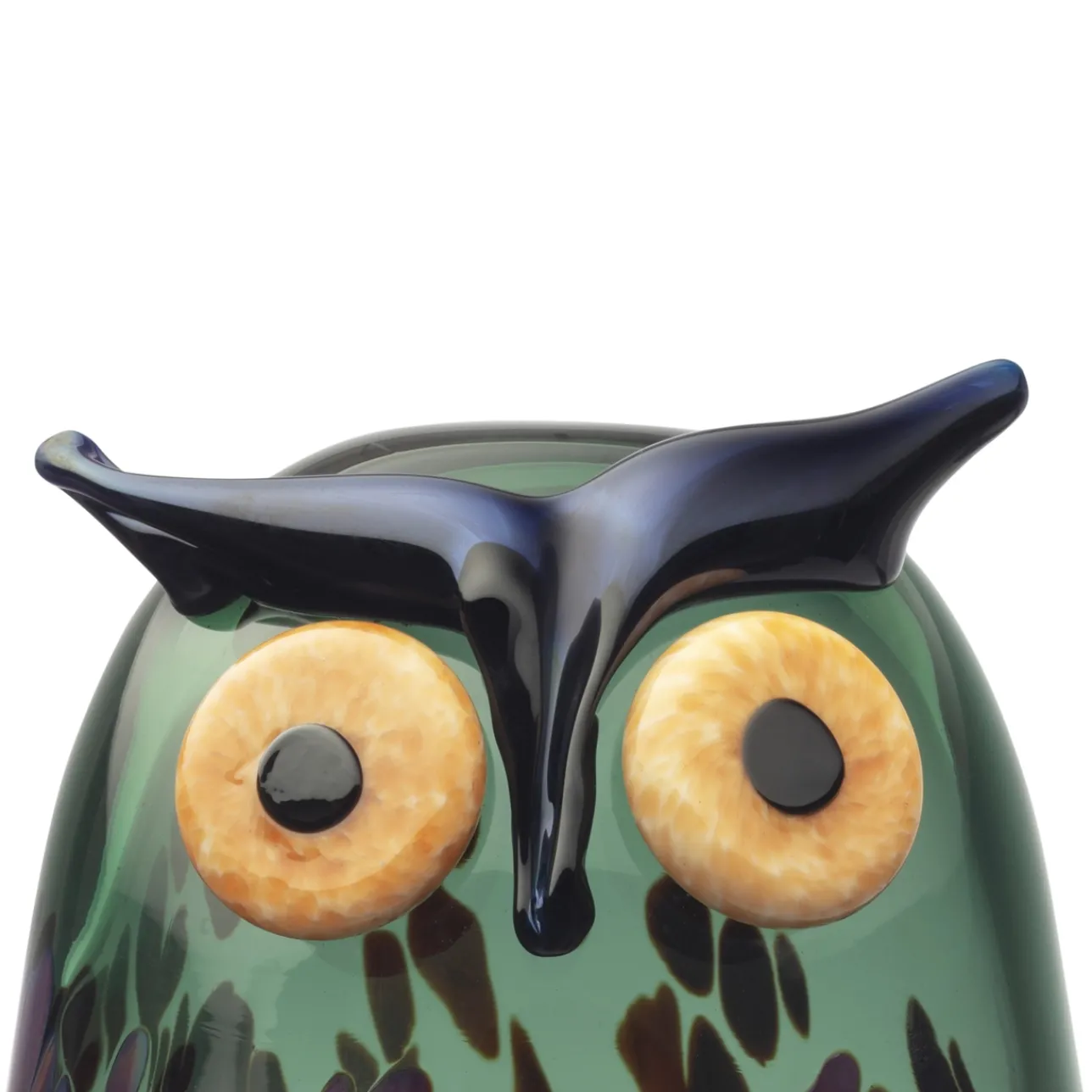 Birds By Toikka|Taide-Esineet-IITTALA Sarvipöllö 110x175mm havunvihreä Havunvihreä