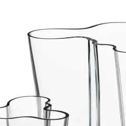 Alvar Aalto -Kokoelma|Maljakot-IITTALA Setti maljakot 160+95mm Kirkas