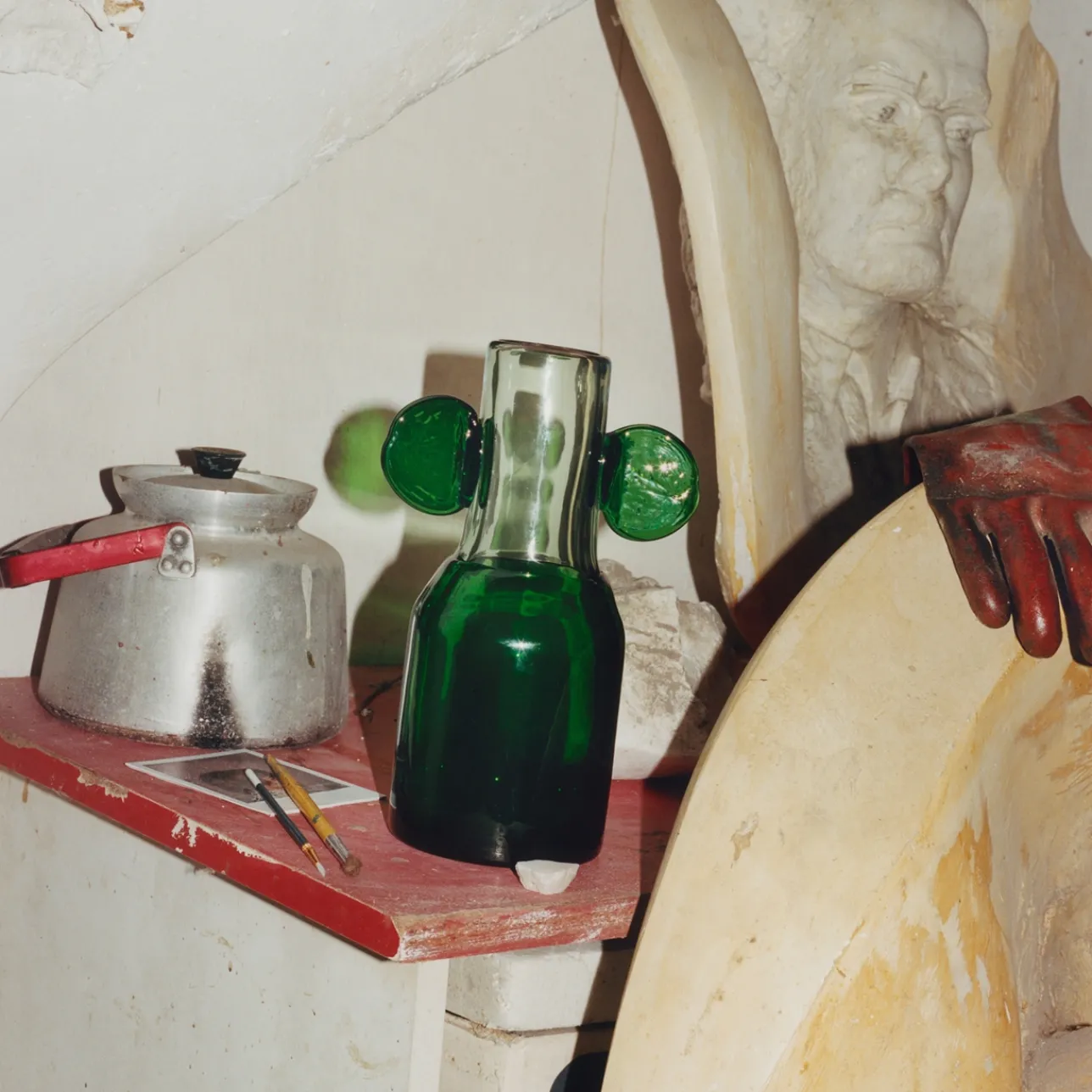 Taide-Esineet|Maljakot-IITTALA Taidemaljakko 250mm vihreä-vaaleanvihreä