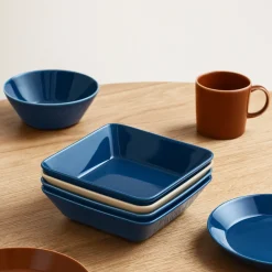 Lautaset|Tarjoiluastiat-IITTALA Tarjoiluvati 16x16cm Vintage sininen